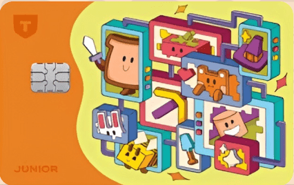 Т-Банк - дебетовая карта Джуниор  Наклейки на карту-Роблокс